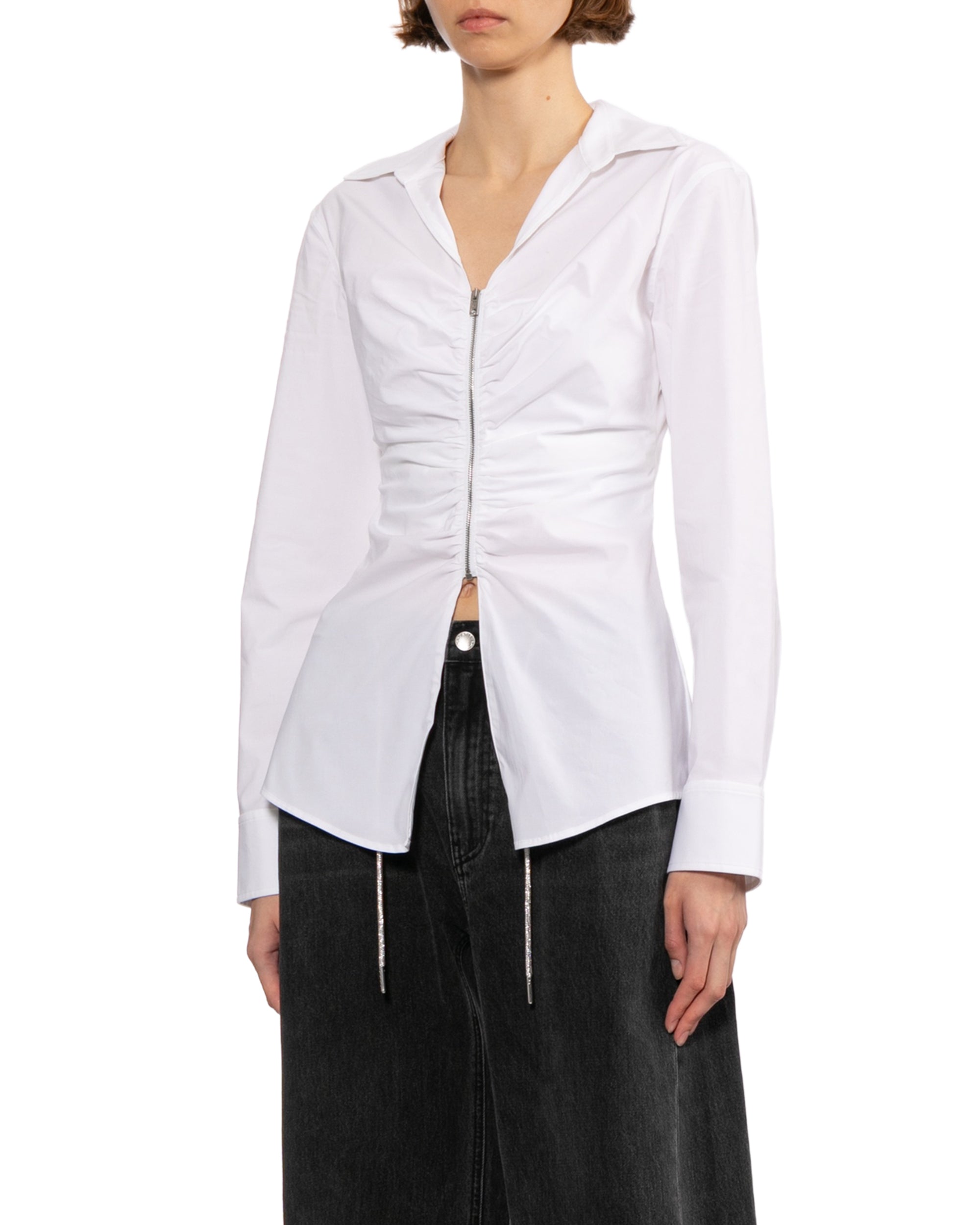 Zip front shirt