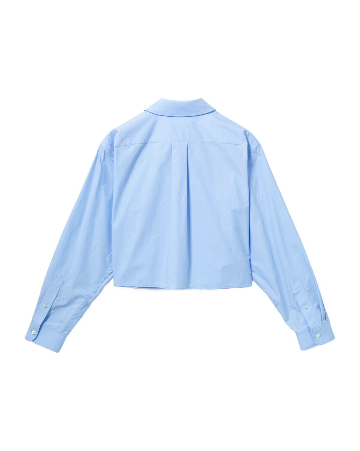 Embroidered logo cropped shirt