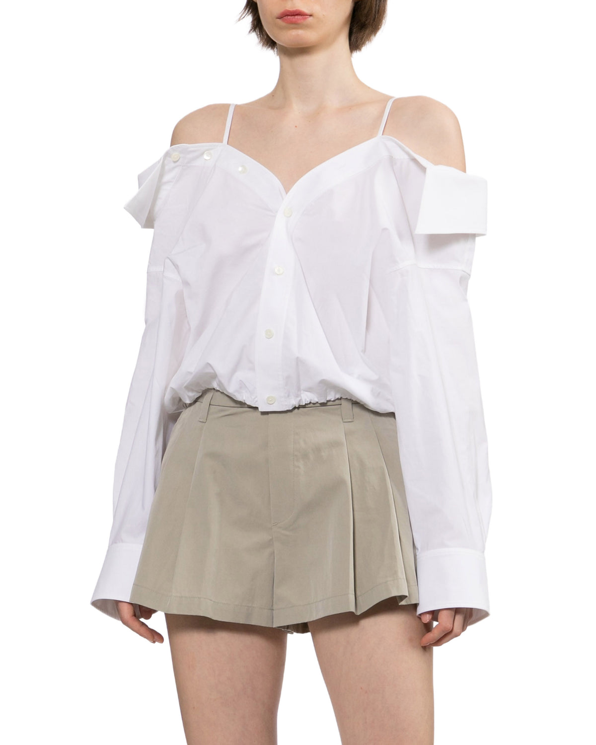 Off-shoulder shirt
