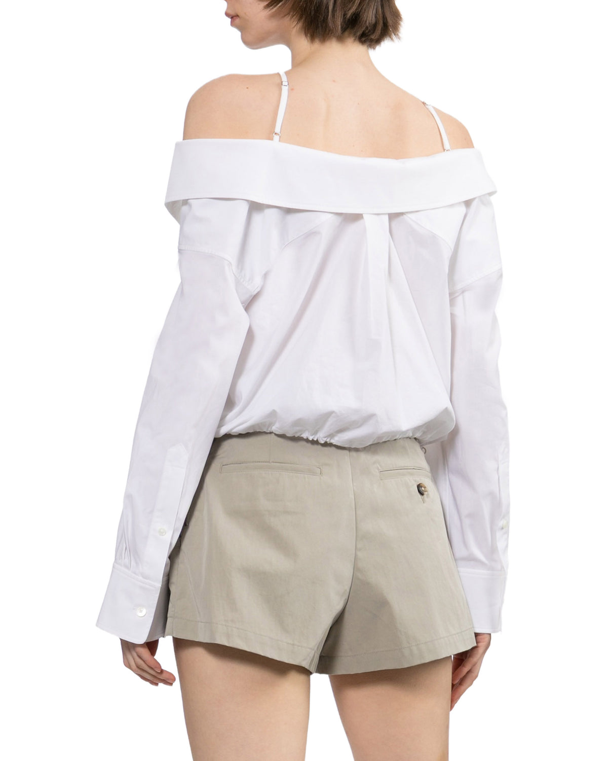 Off-shoulder shirt