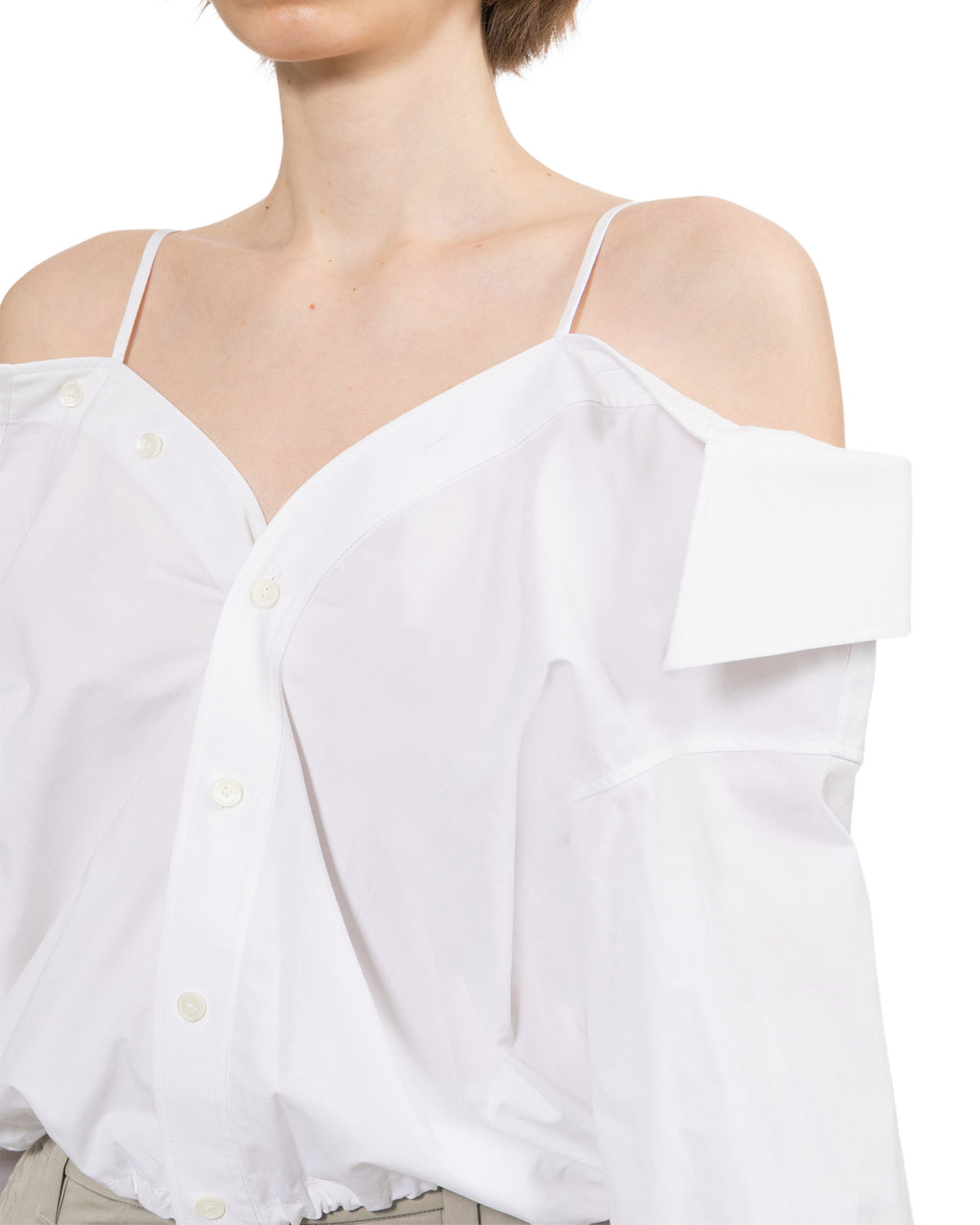 Off-shoulder shirt