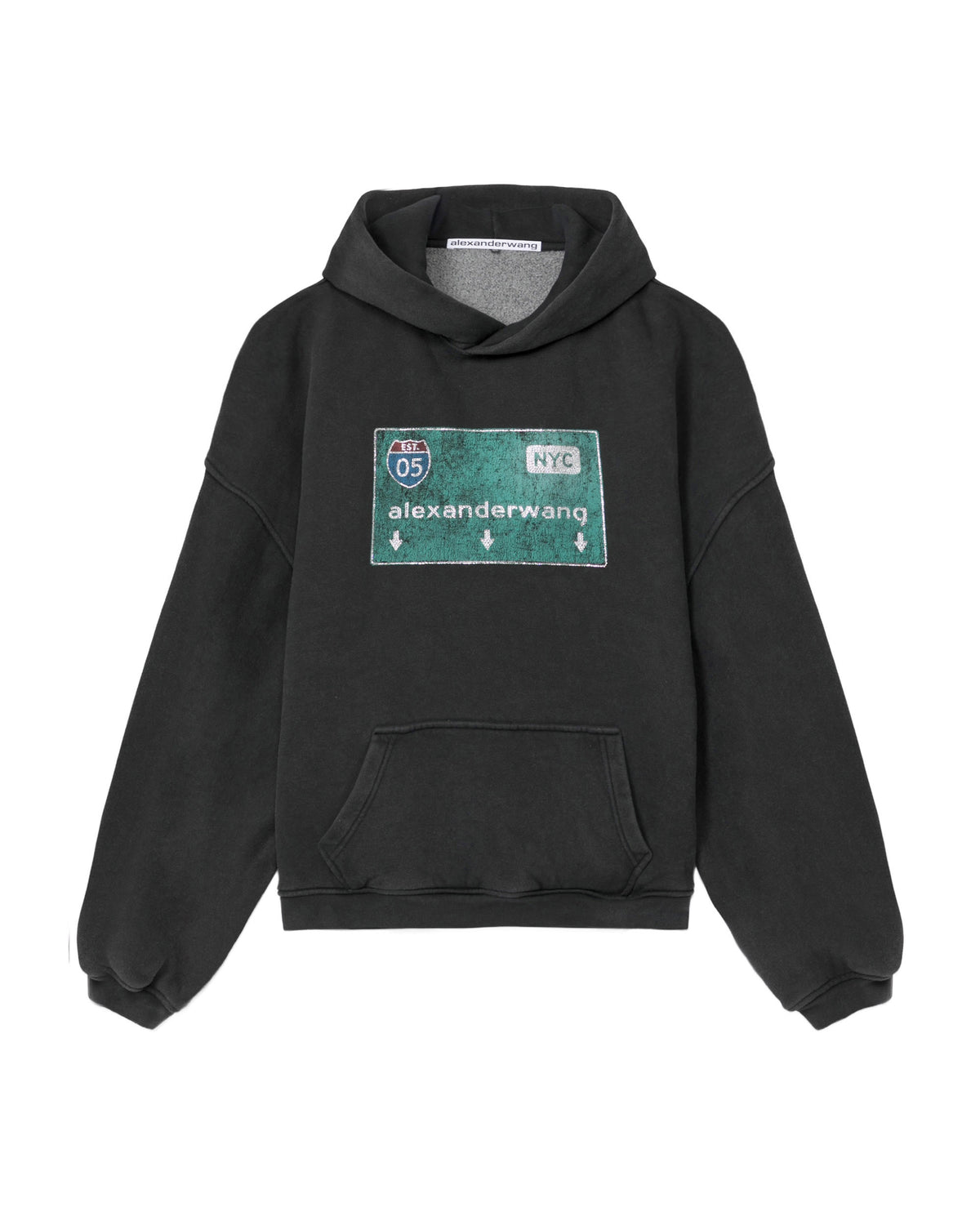 Street sign graphic hoodie