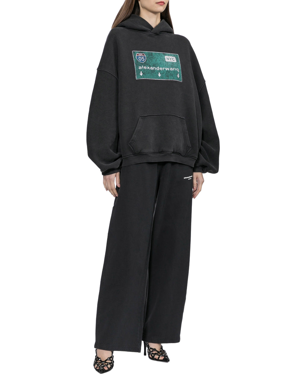 Street sign graphic hoodie