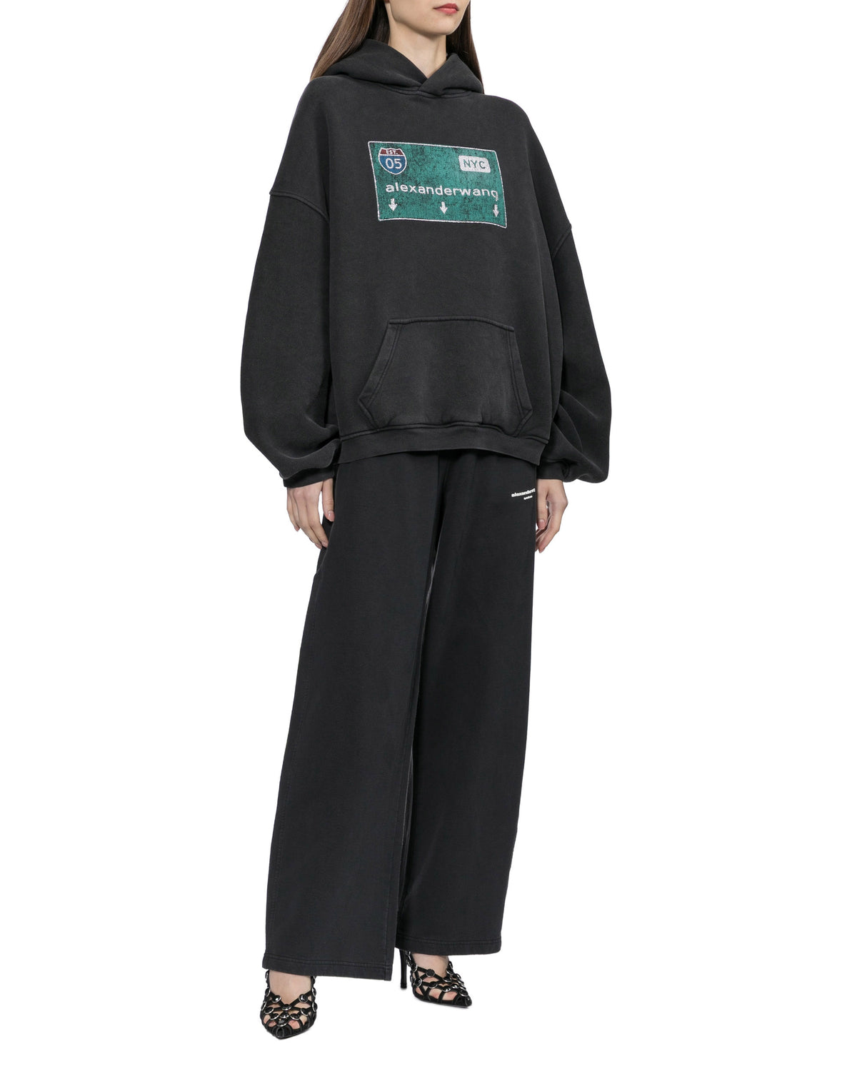 Street sign graphic hoodie