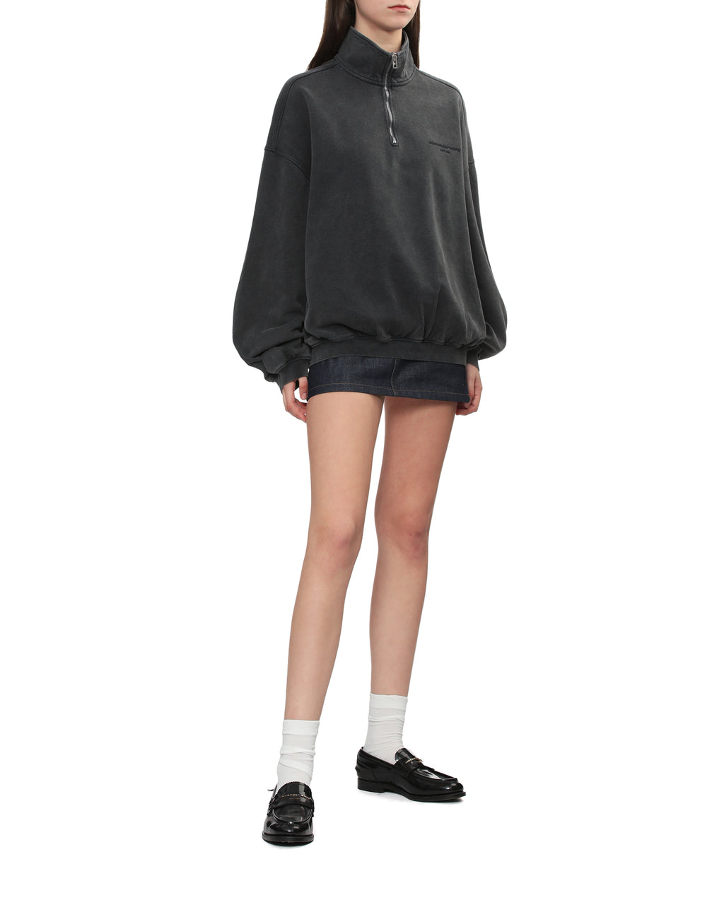 Zip-neck sweater