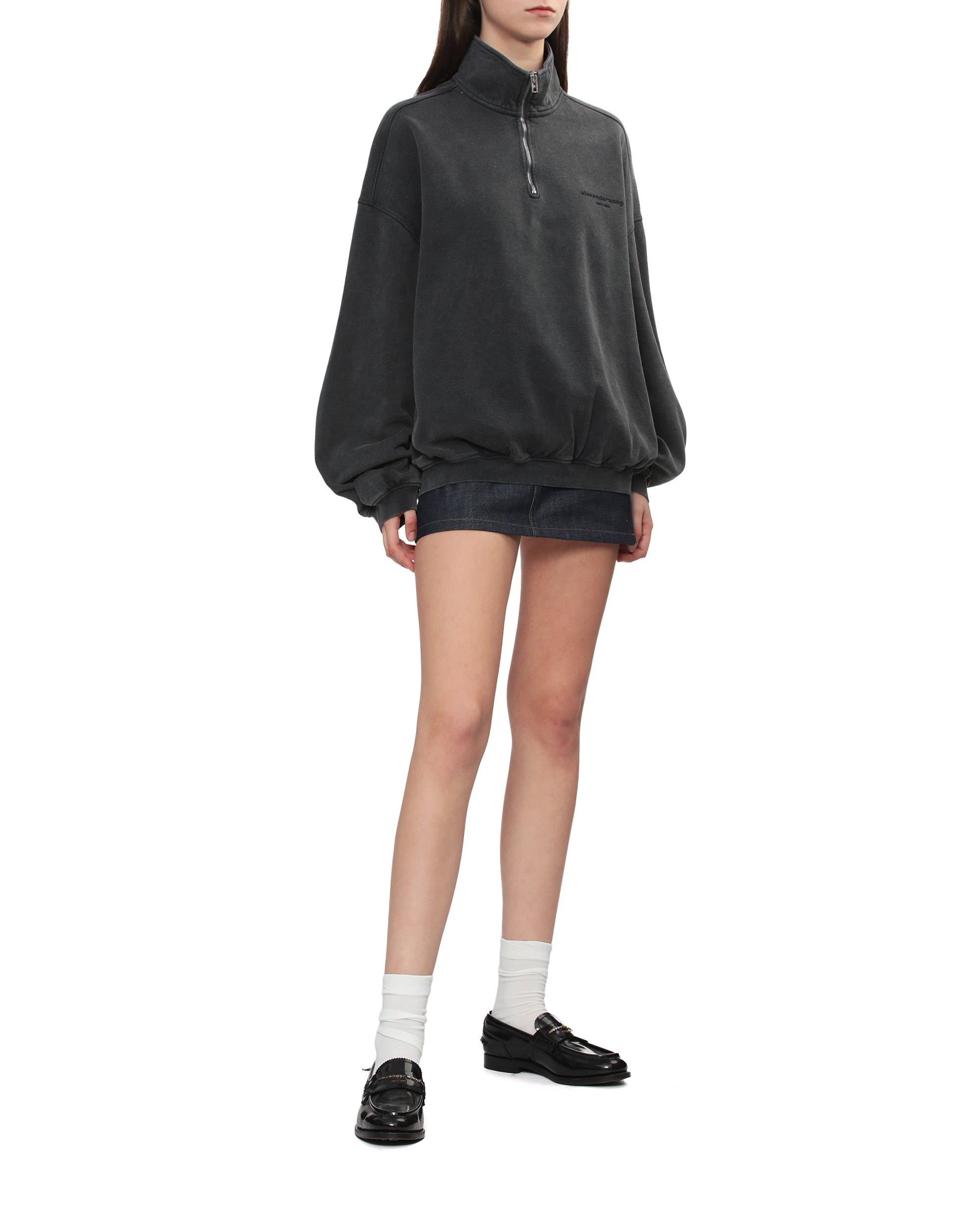 Zip-neck sweater