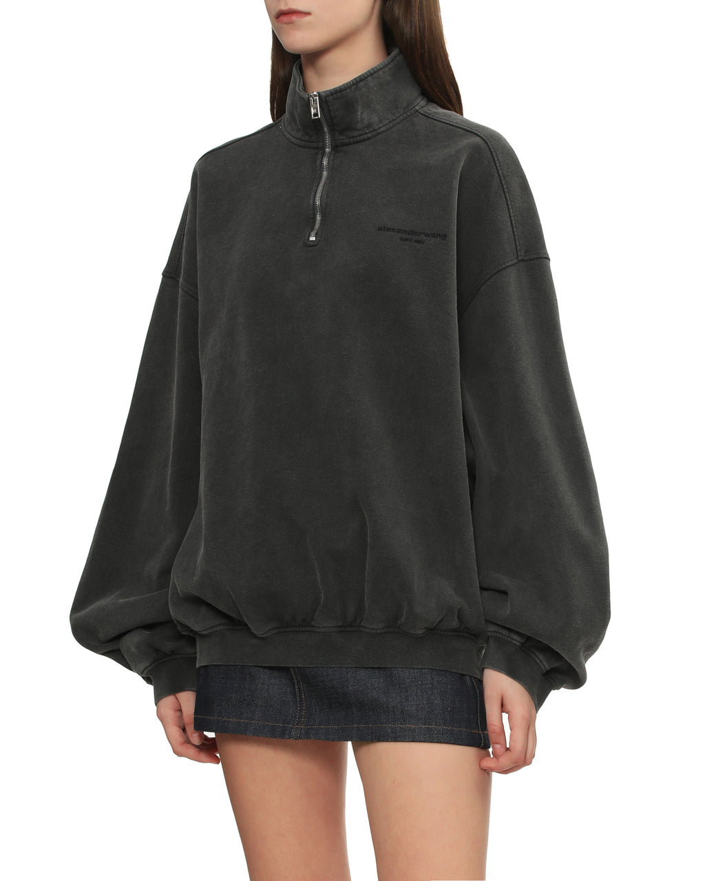 Zip-neck sweater