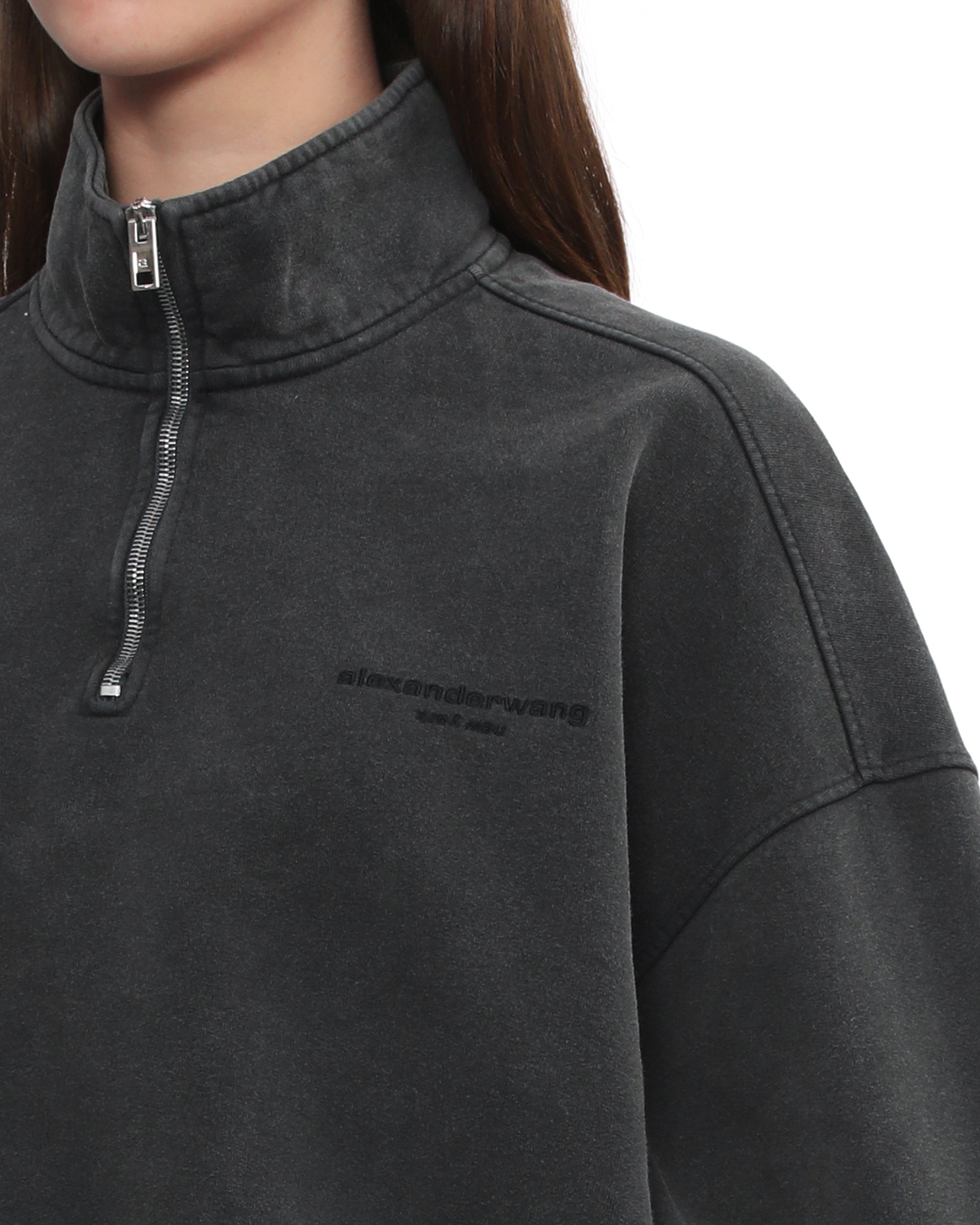 Zip-neck sweater