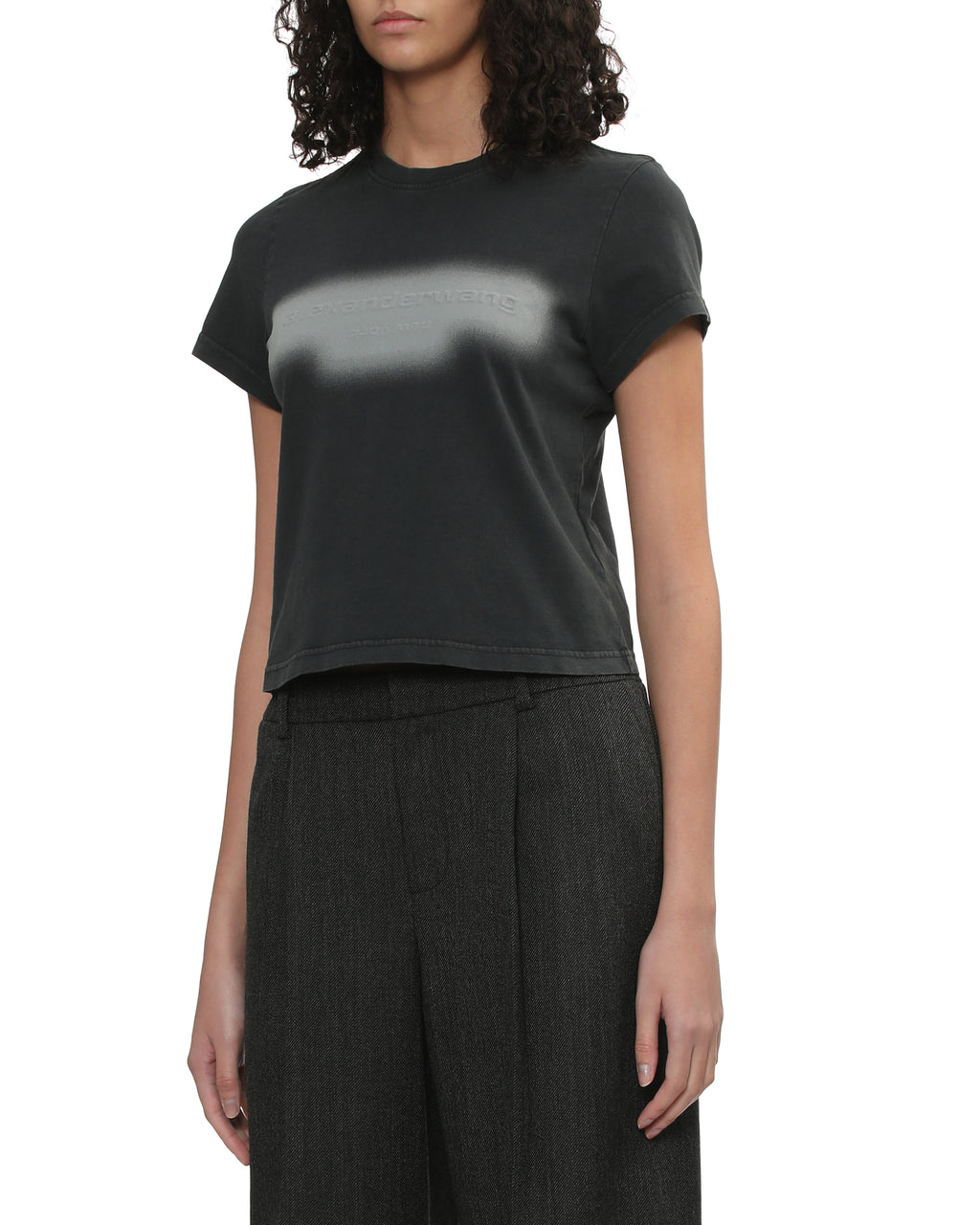 Embossed logo tee