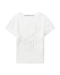 Crystal hotfix rib tee