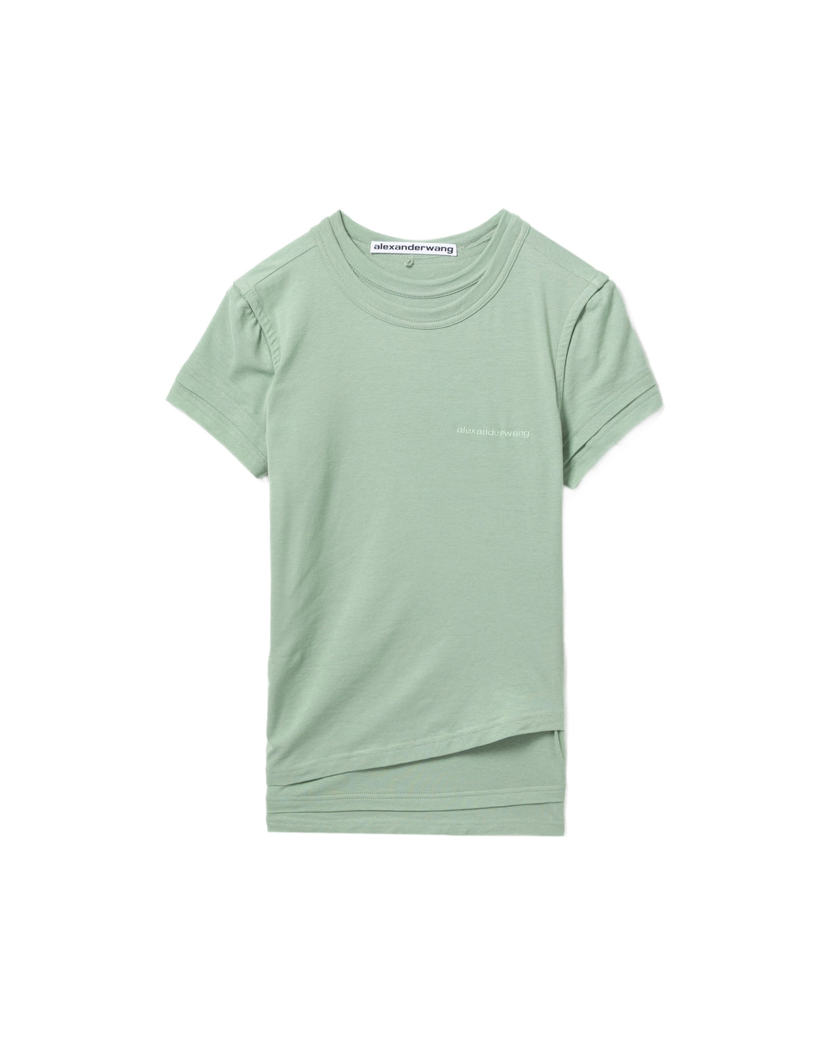 Layered short sleeve top