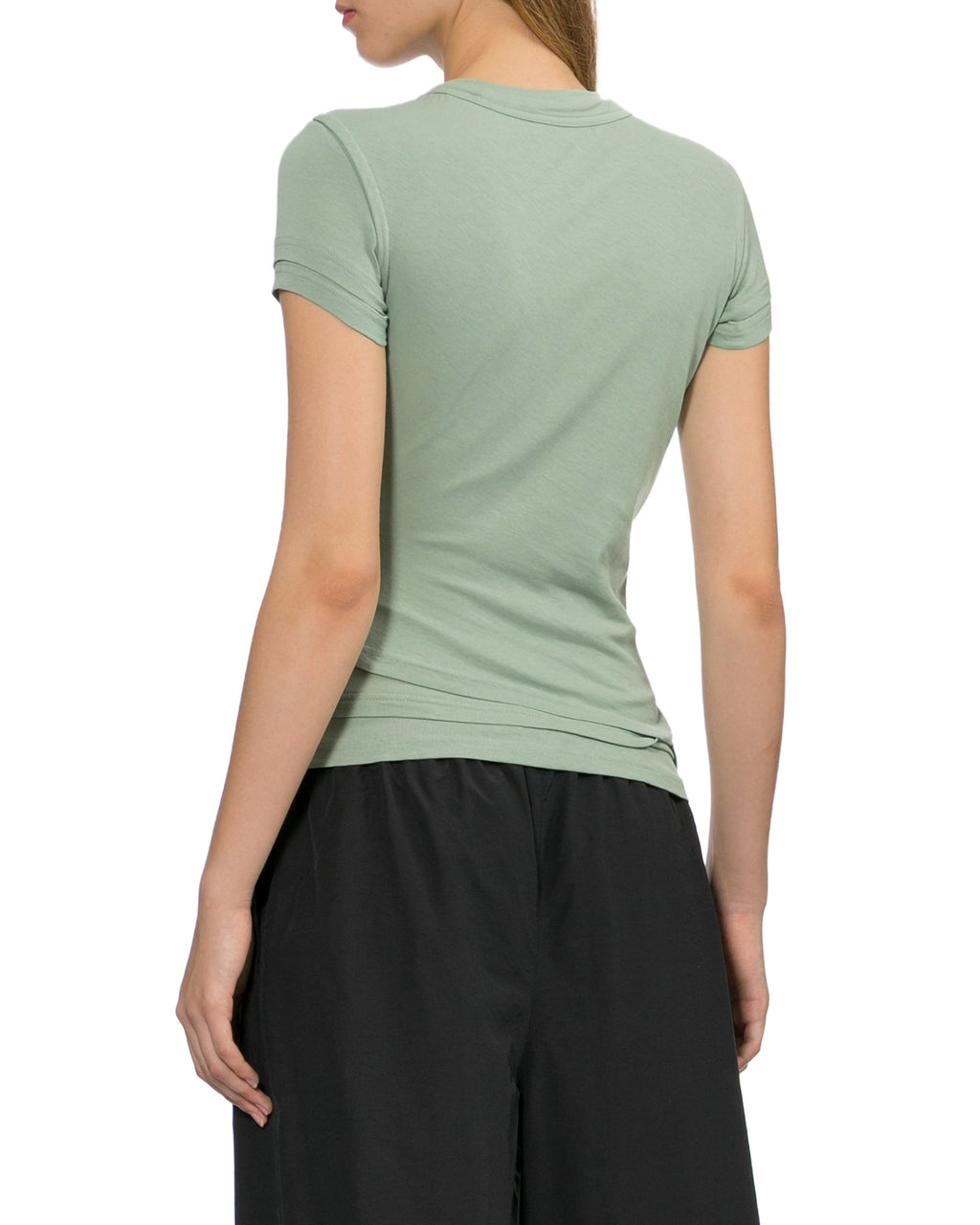 Layered short sleeve top
