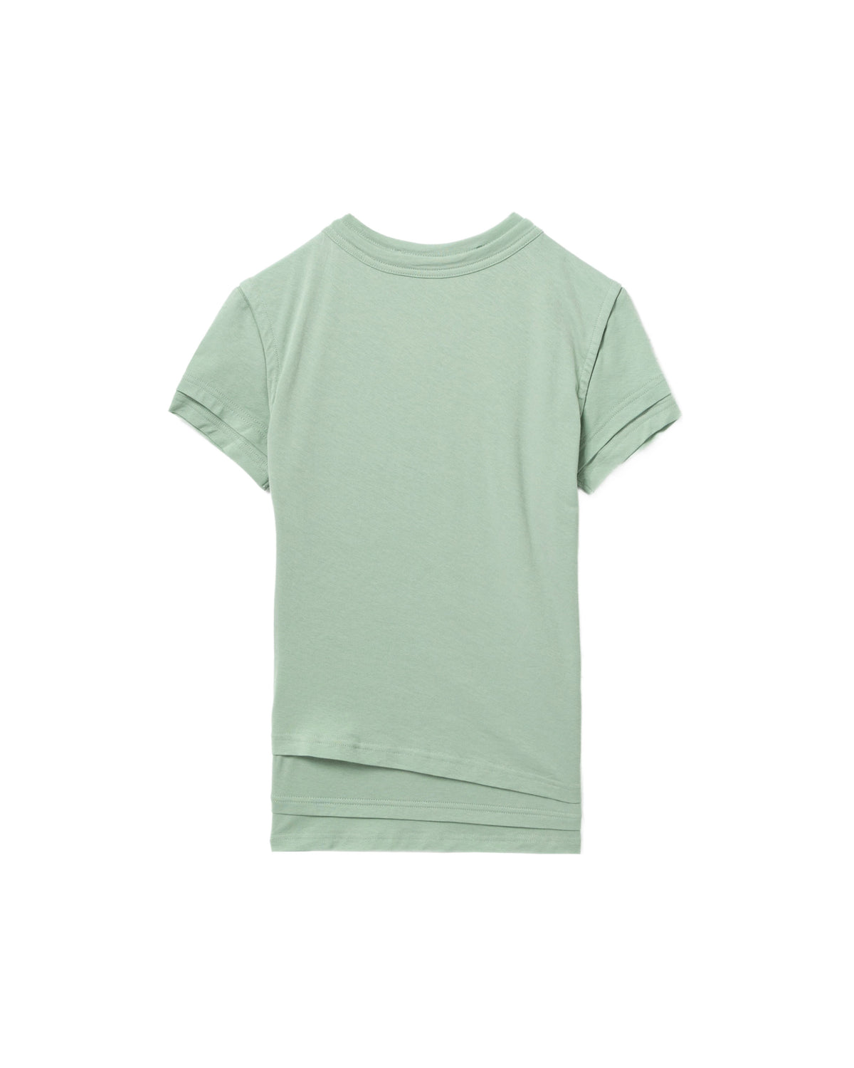 Layered short sleeve top
