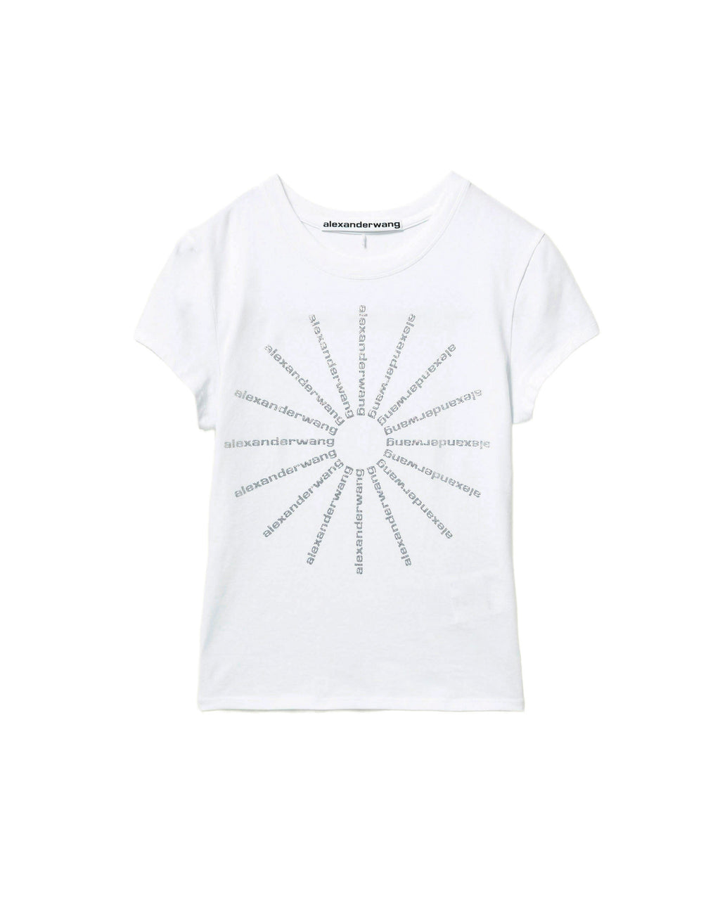 Crystal pinwheel fitted tee