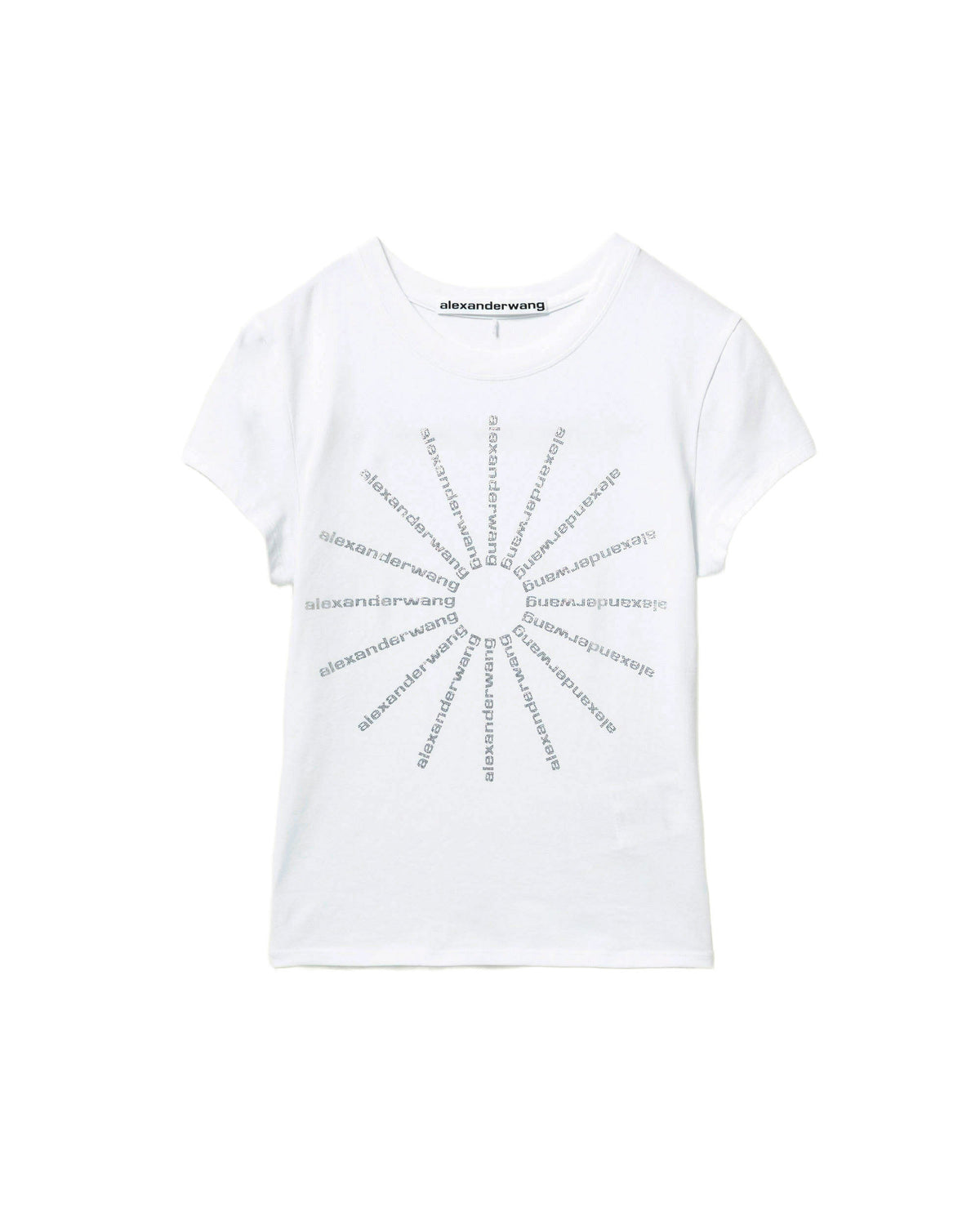 Crystal pinwheel fitted tee