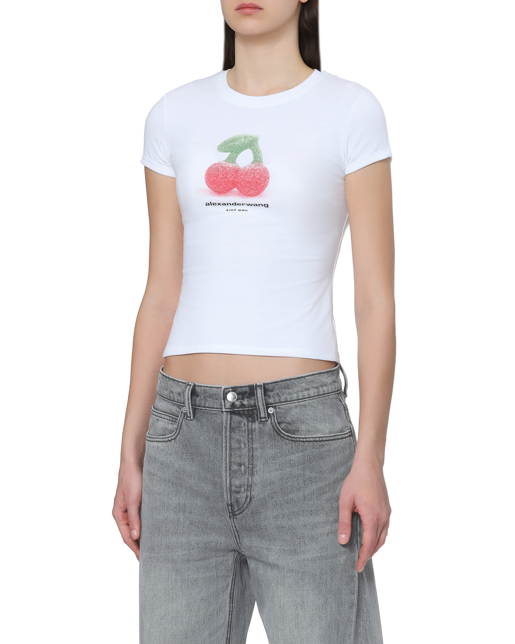 Cherry print tee