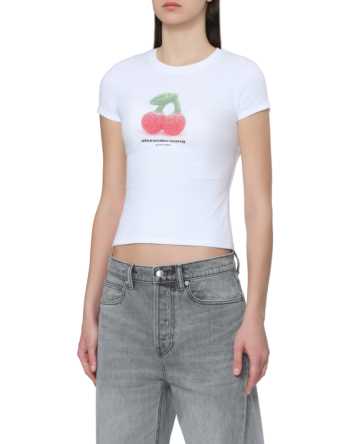 Cherry print tee