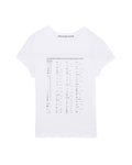 Crystal graphic fitted tee