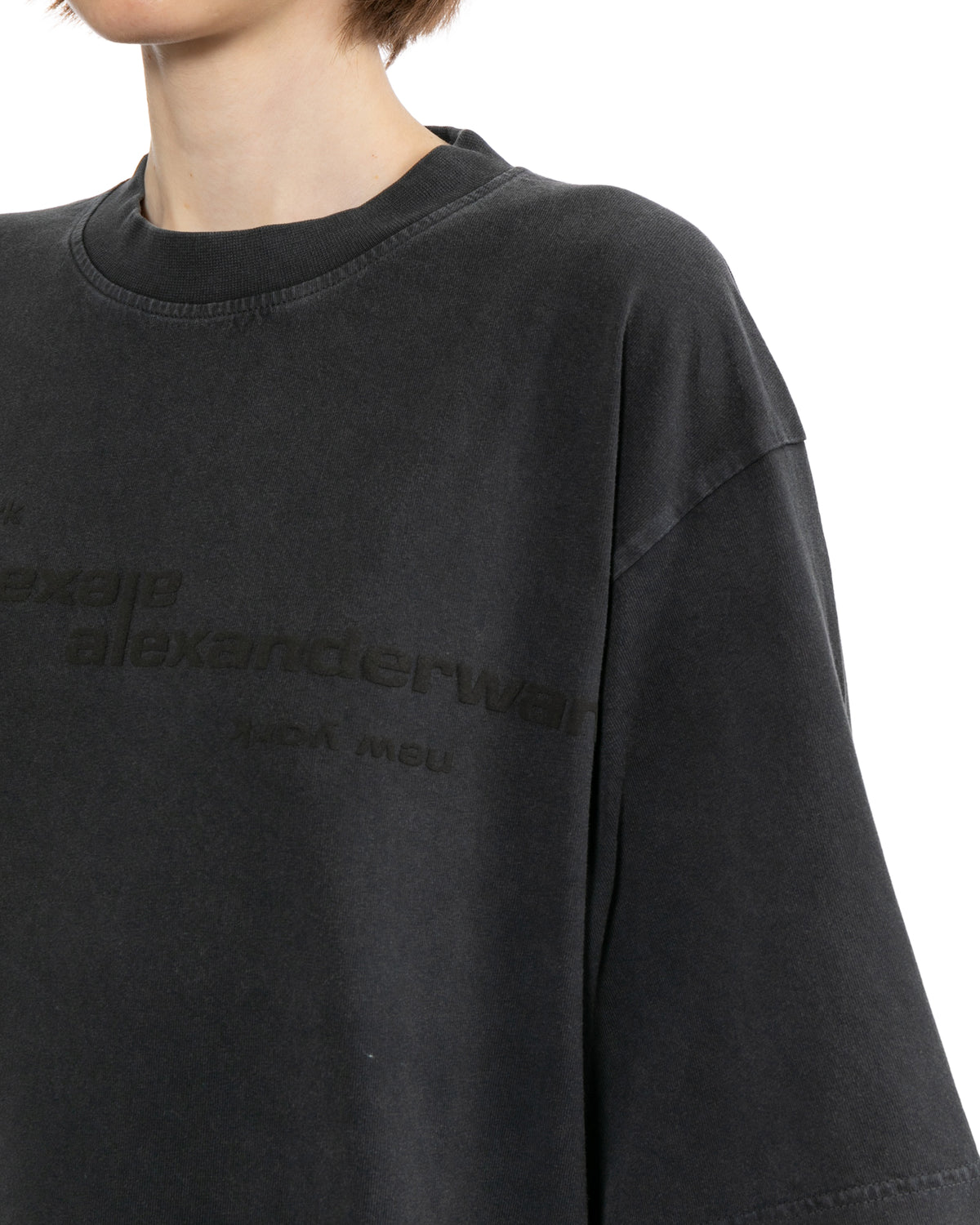 Mirrored logo tee