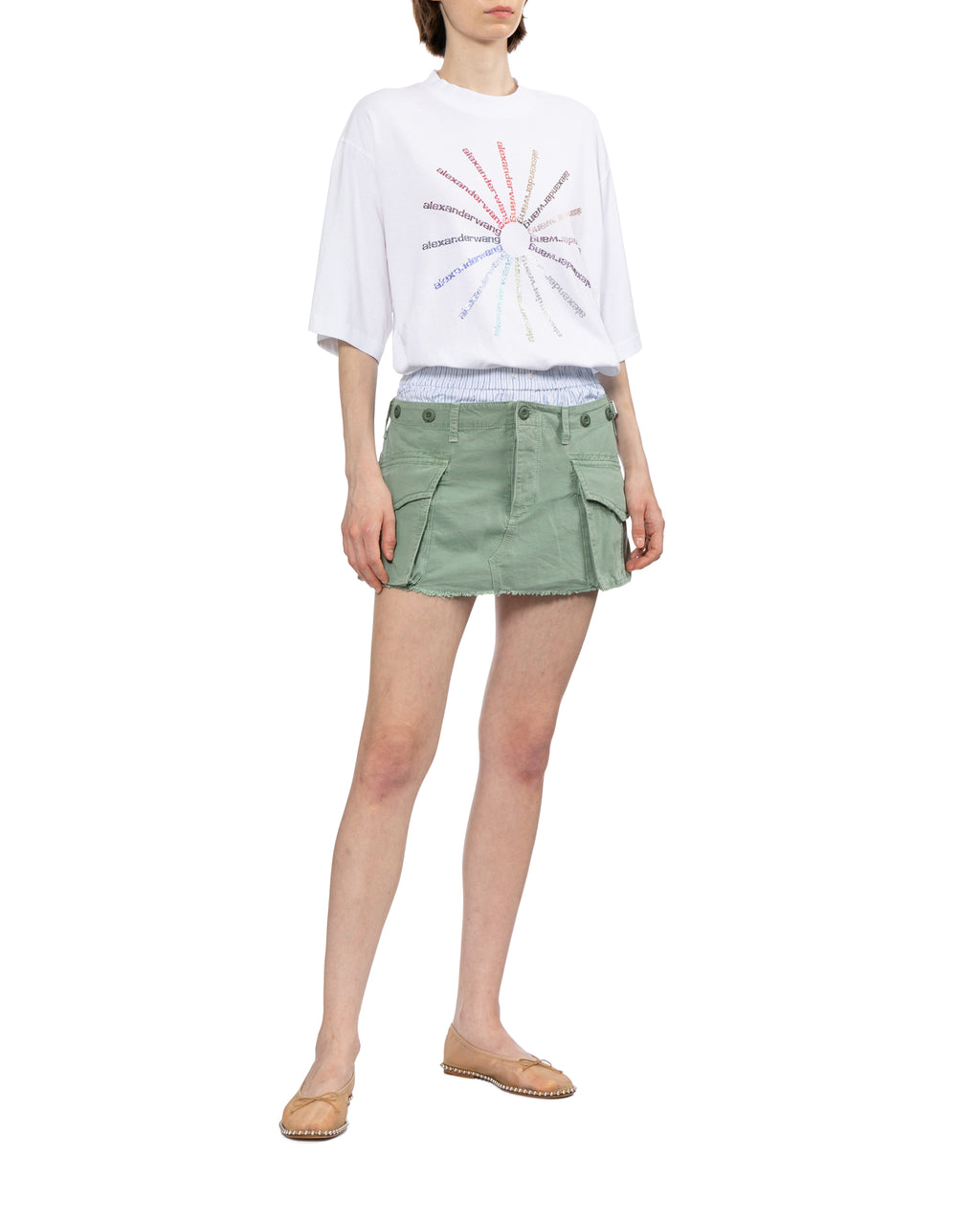 Crystal pinwheel tee