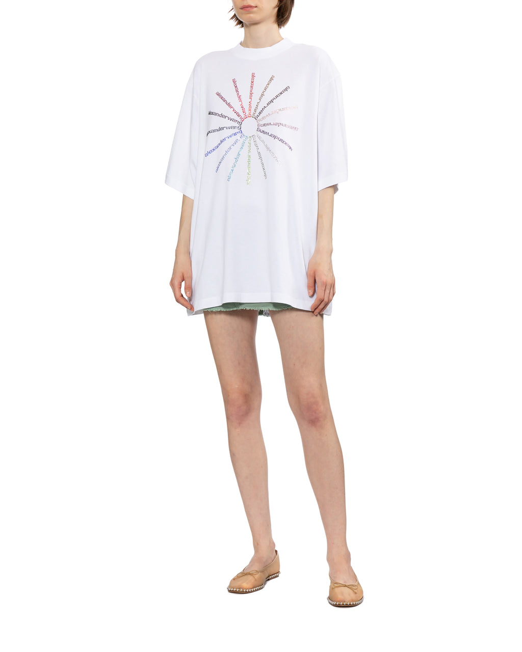Crystal pinwheel tee