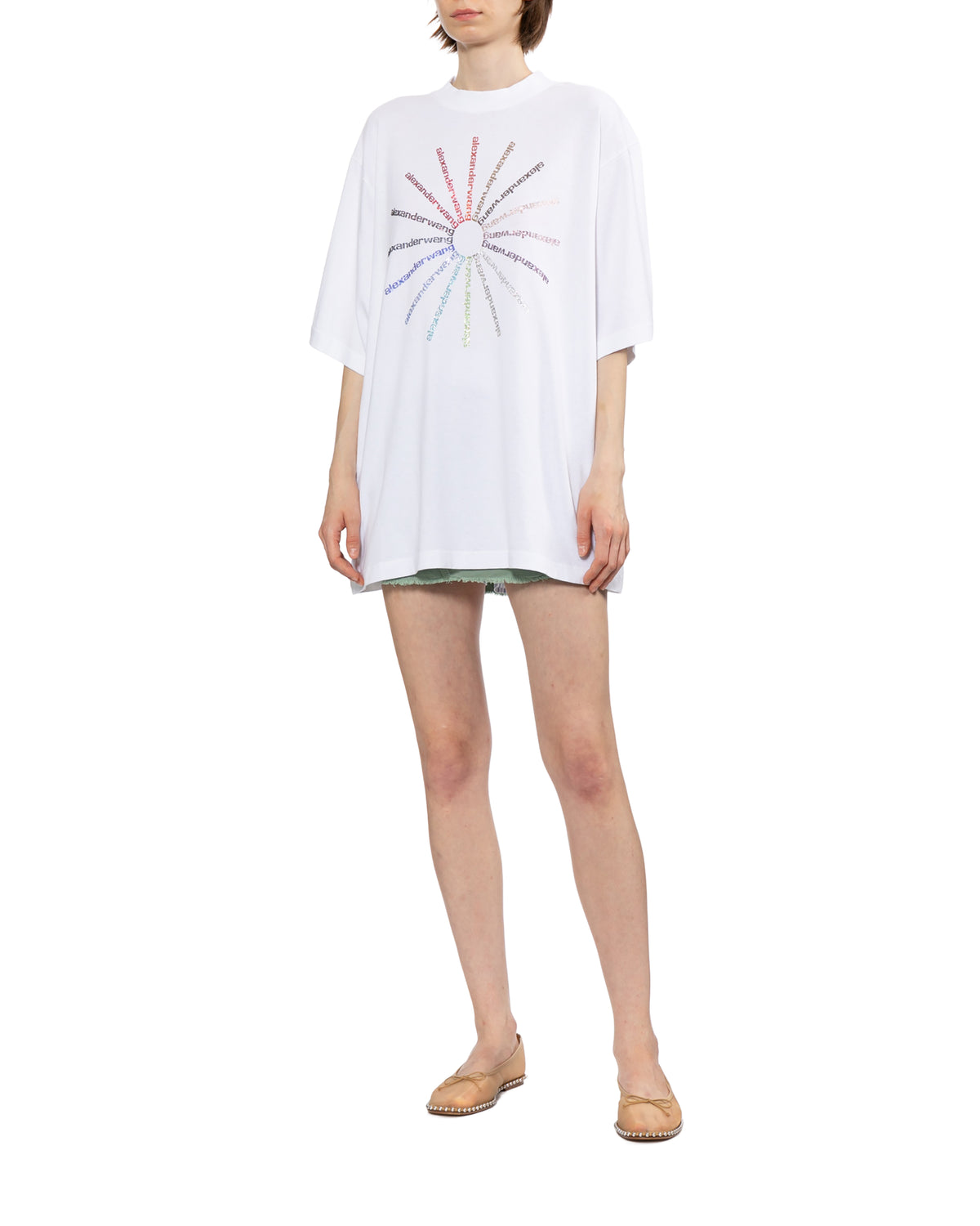 Crystal pinwheel tee