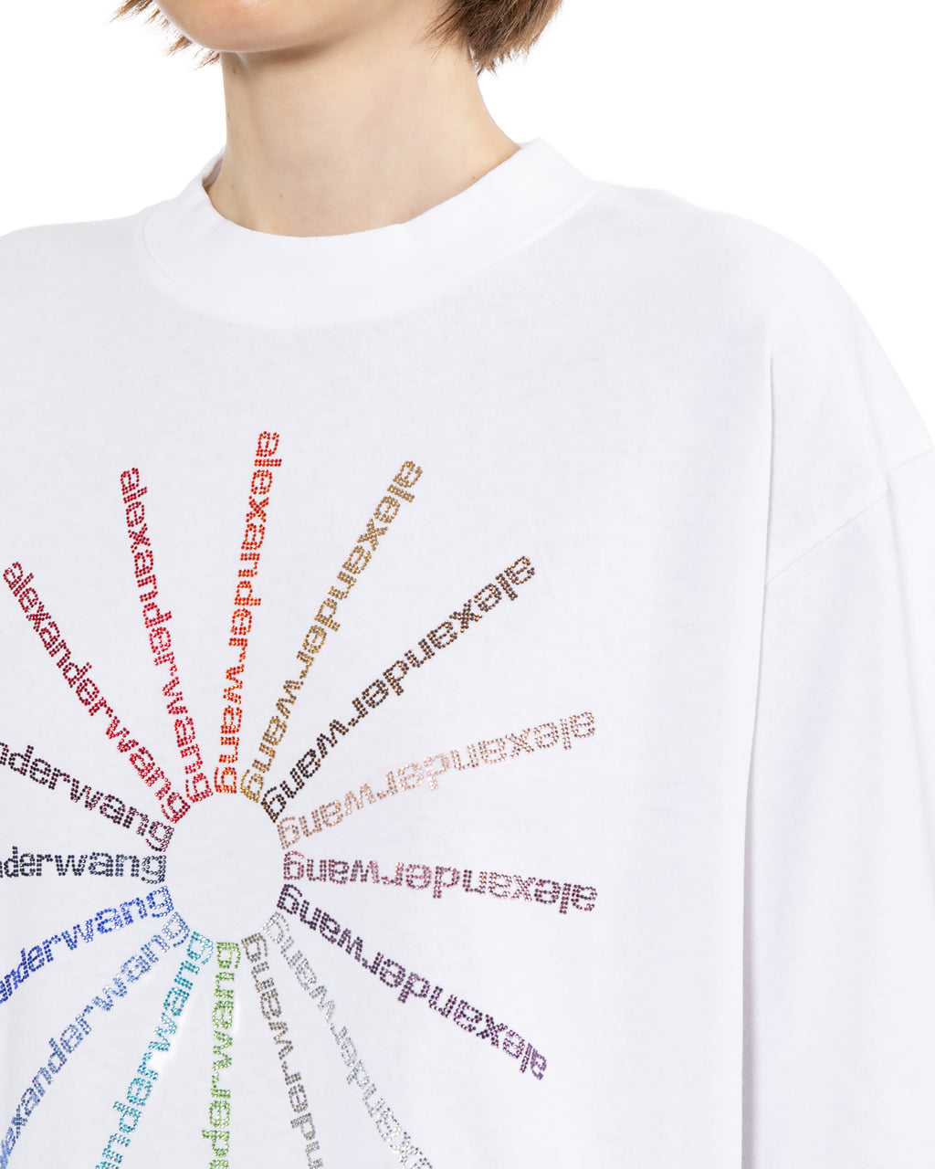 Crystal pinwheel tee