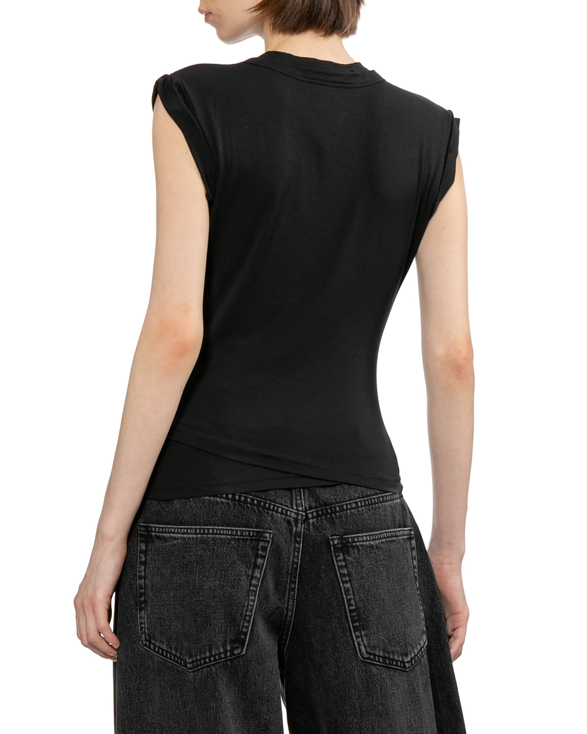 Twisted bust layered tank