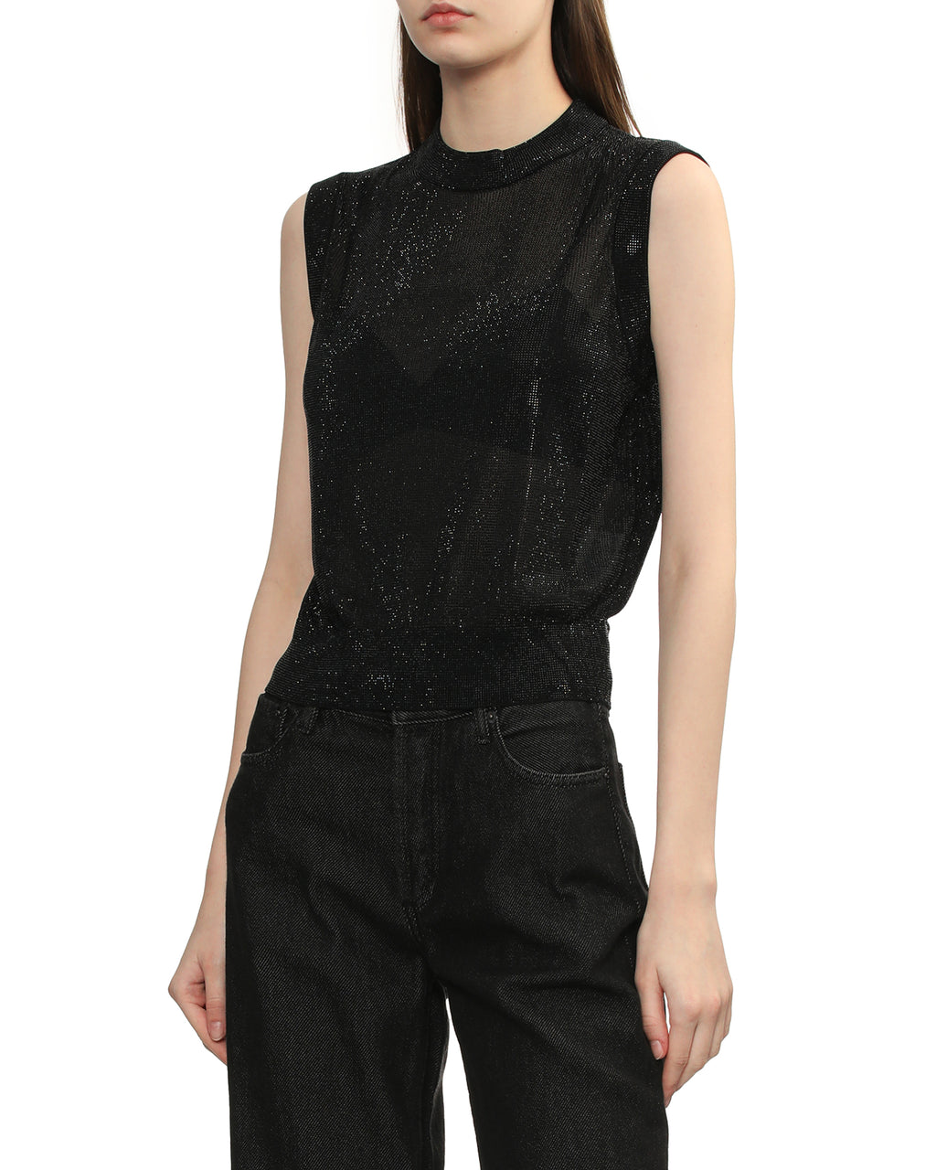 Bead hotfix tank top