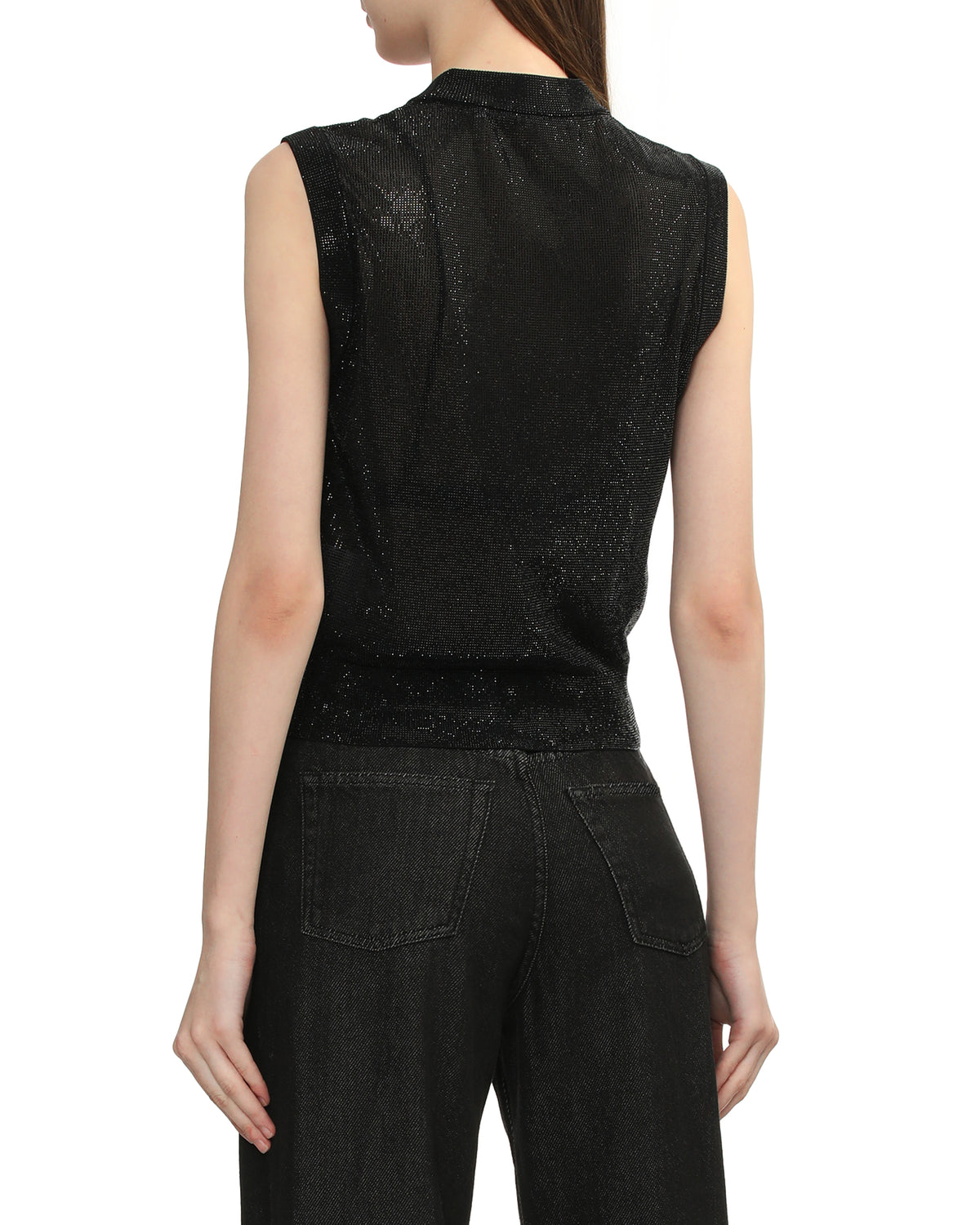 Bead hotfix tank top