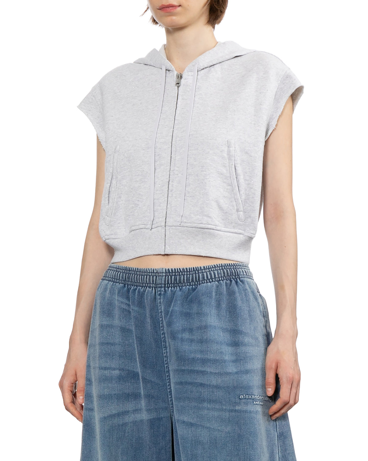 Sleeveless hoodie