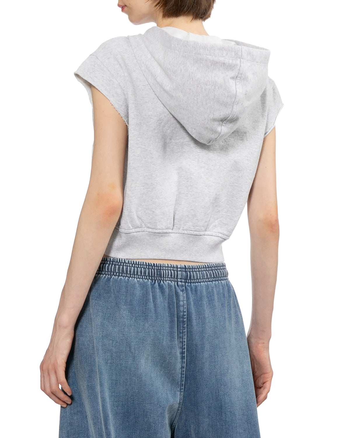 Sleeveless hoodie