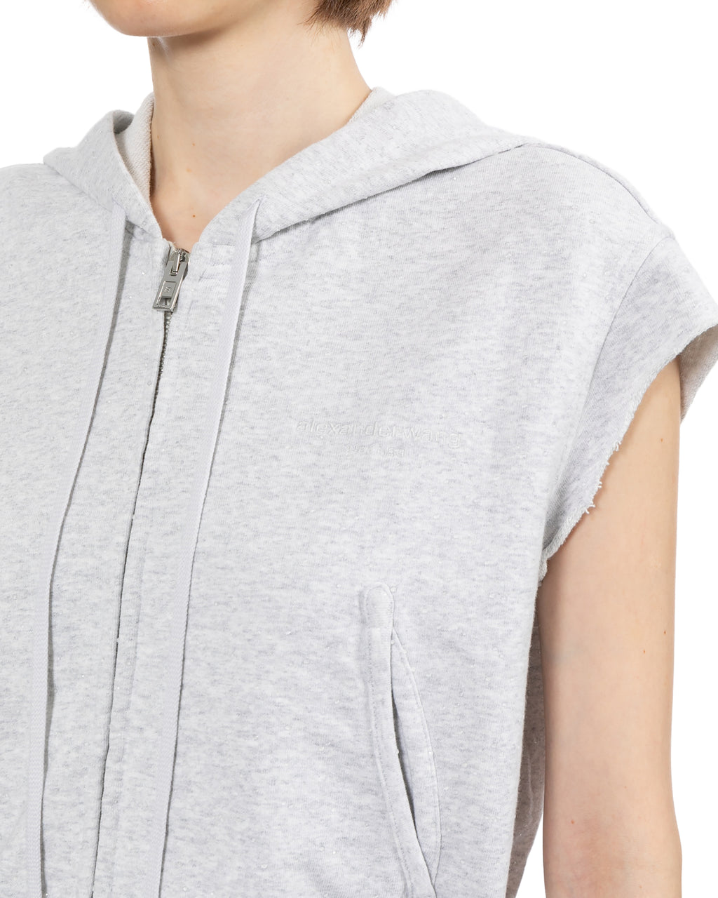 Sleeveless hoodie