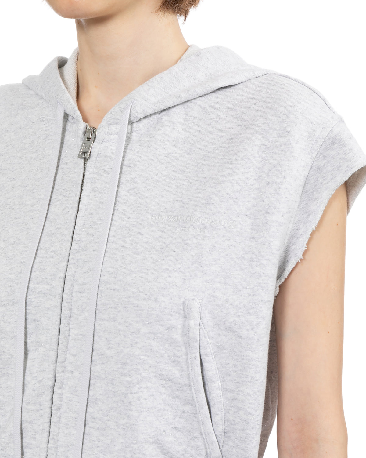 Sleeveless hoodie