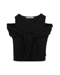 Tie-front top