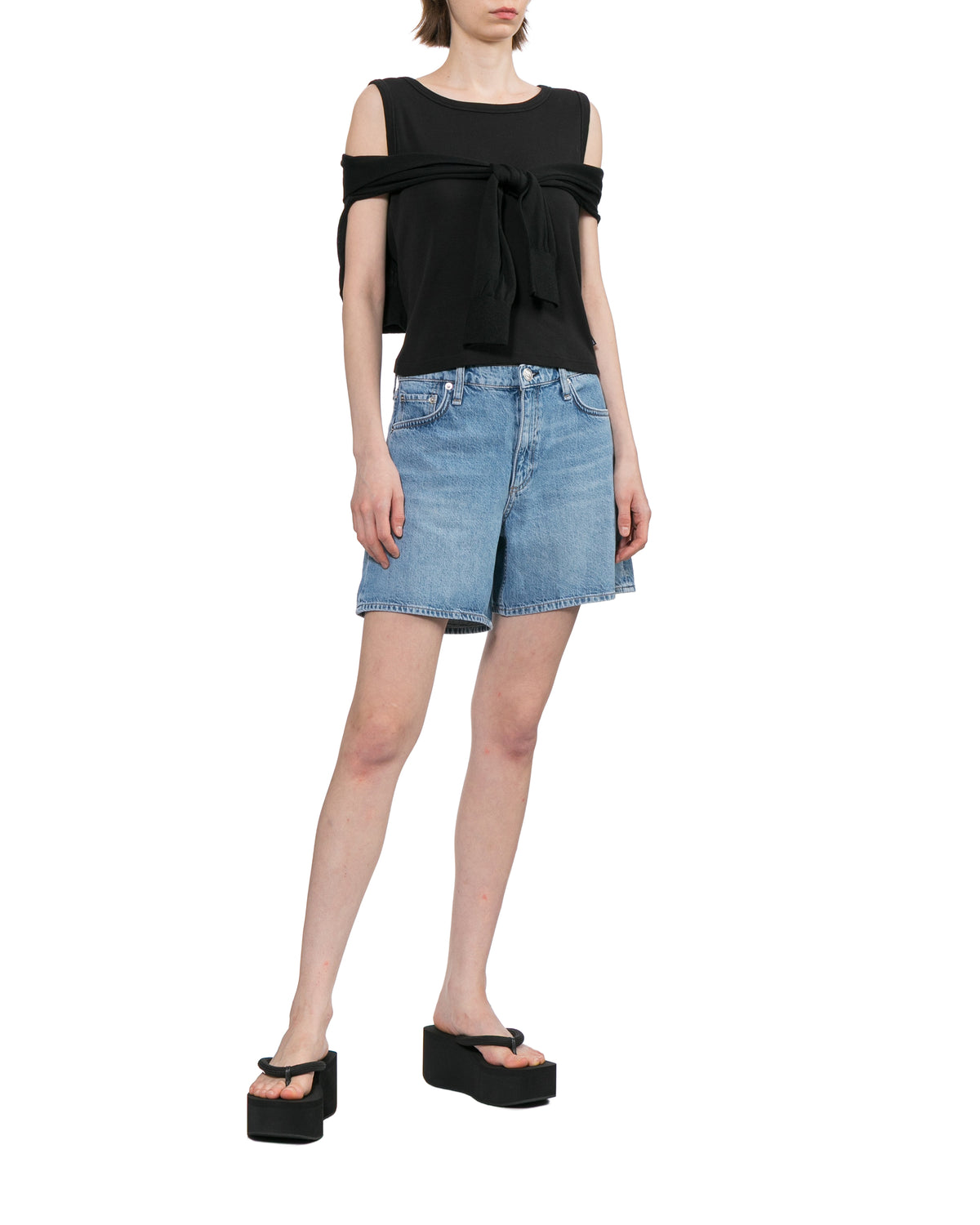 Tie-front top