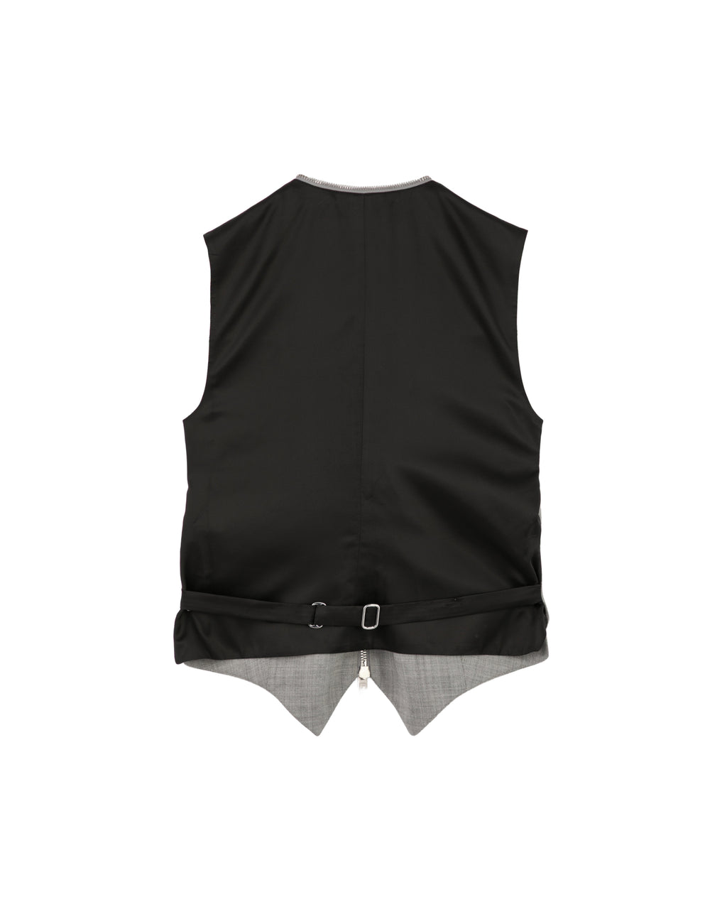 Patchwork zip up vest