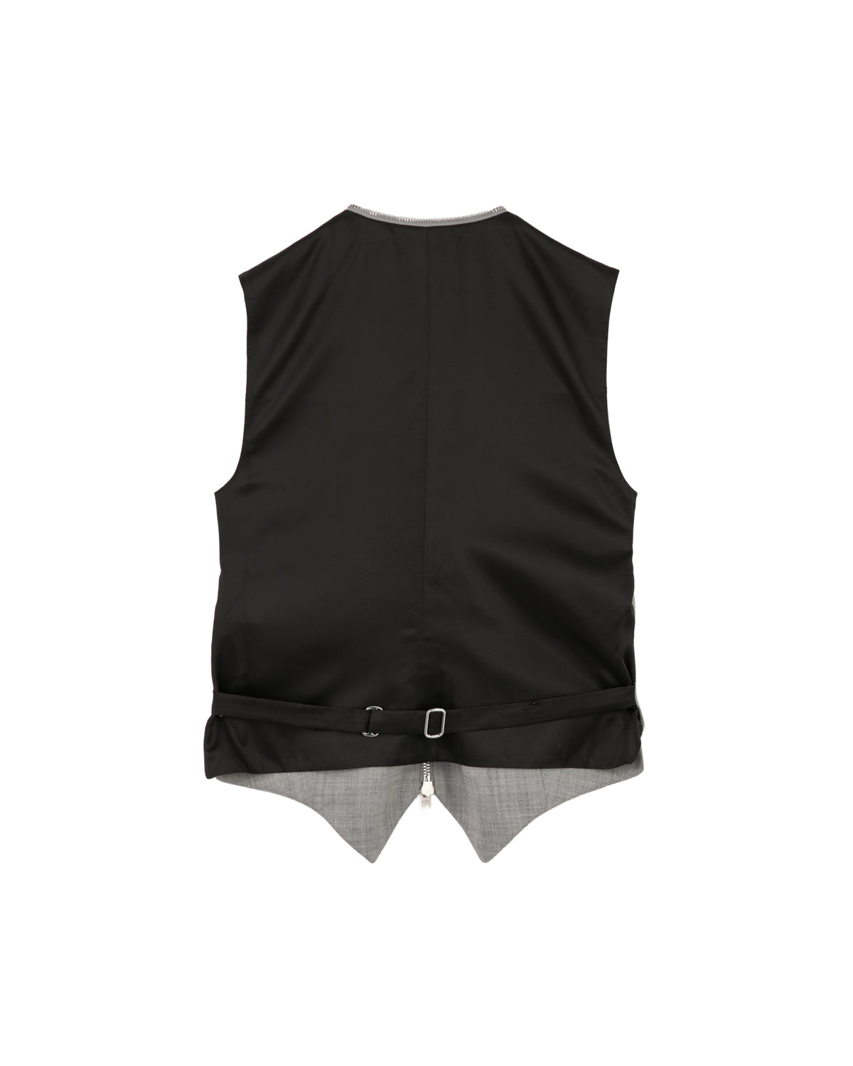 Patchwork zip up vest