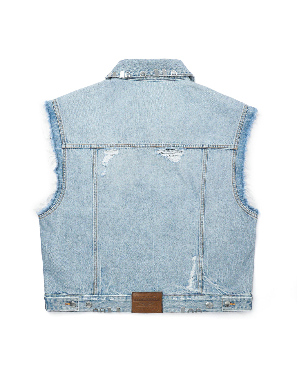 Regen denim oversized vest