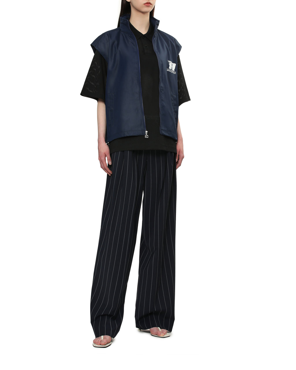 Oversize canvas vest