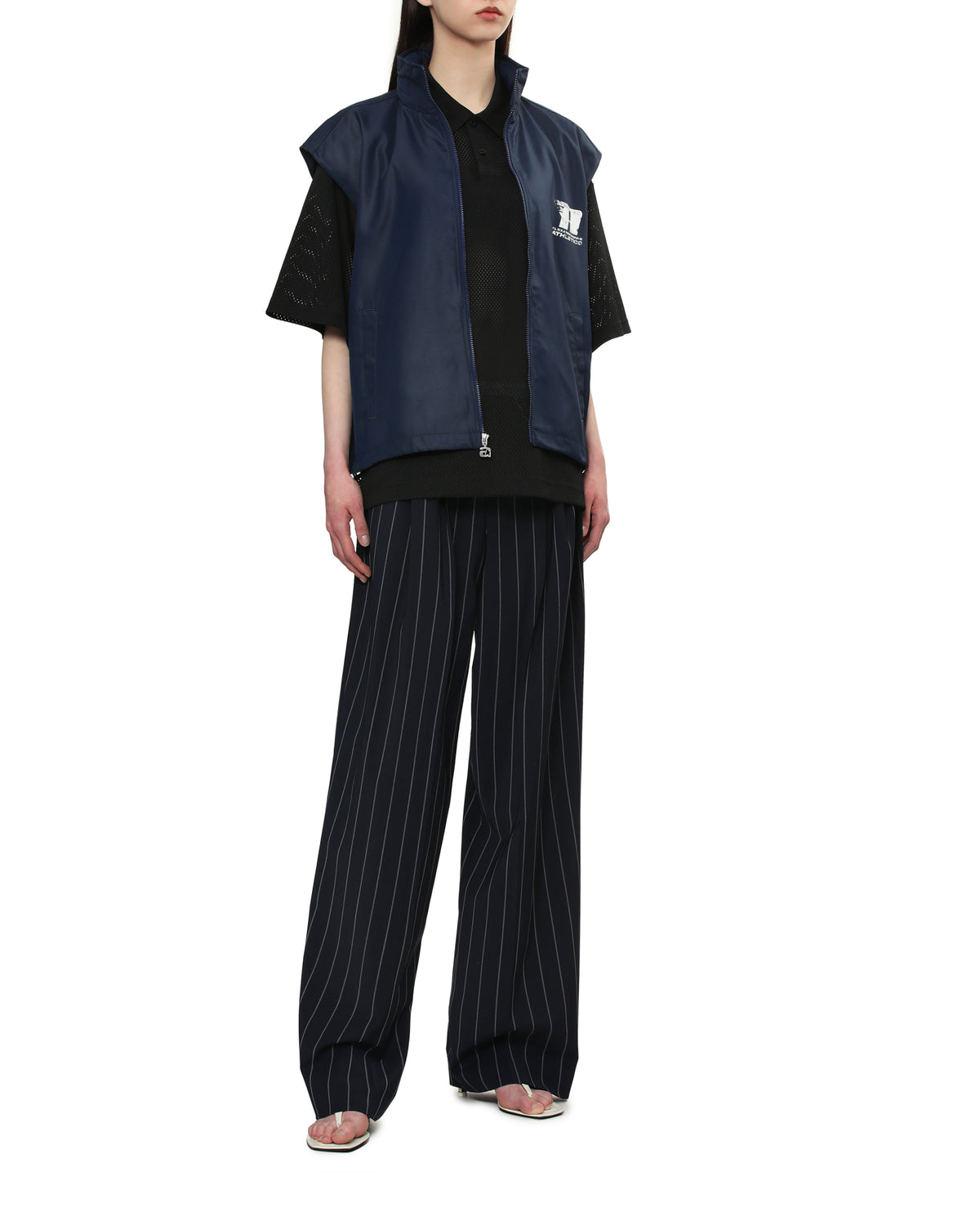 Oversize canvas vest