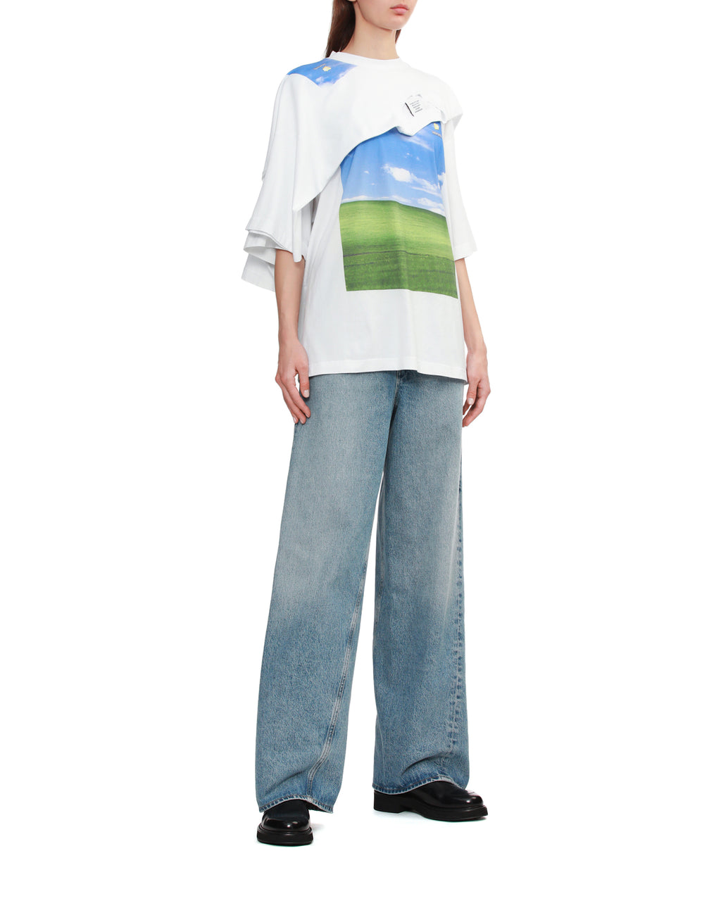 Wide leg jeans