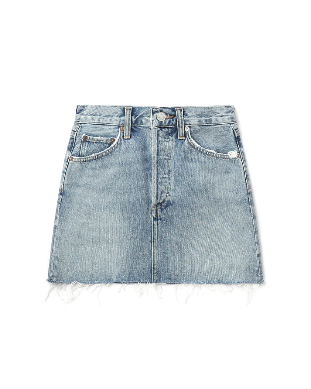 Denim mini skirt