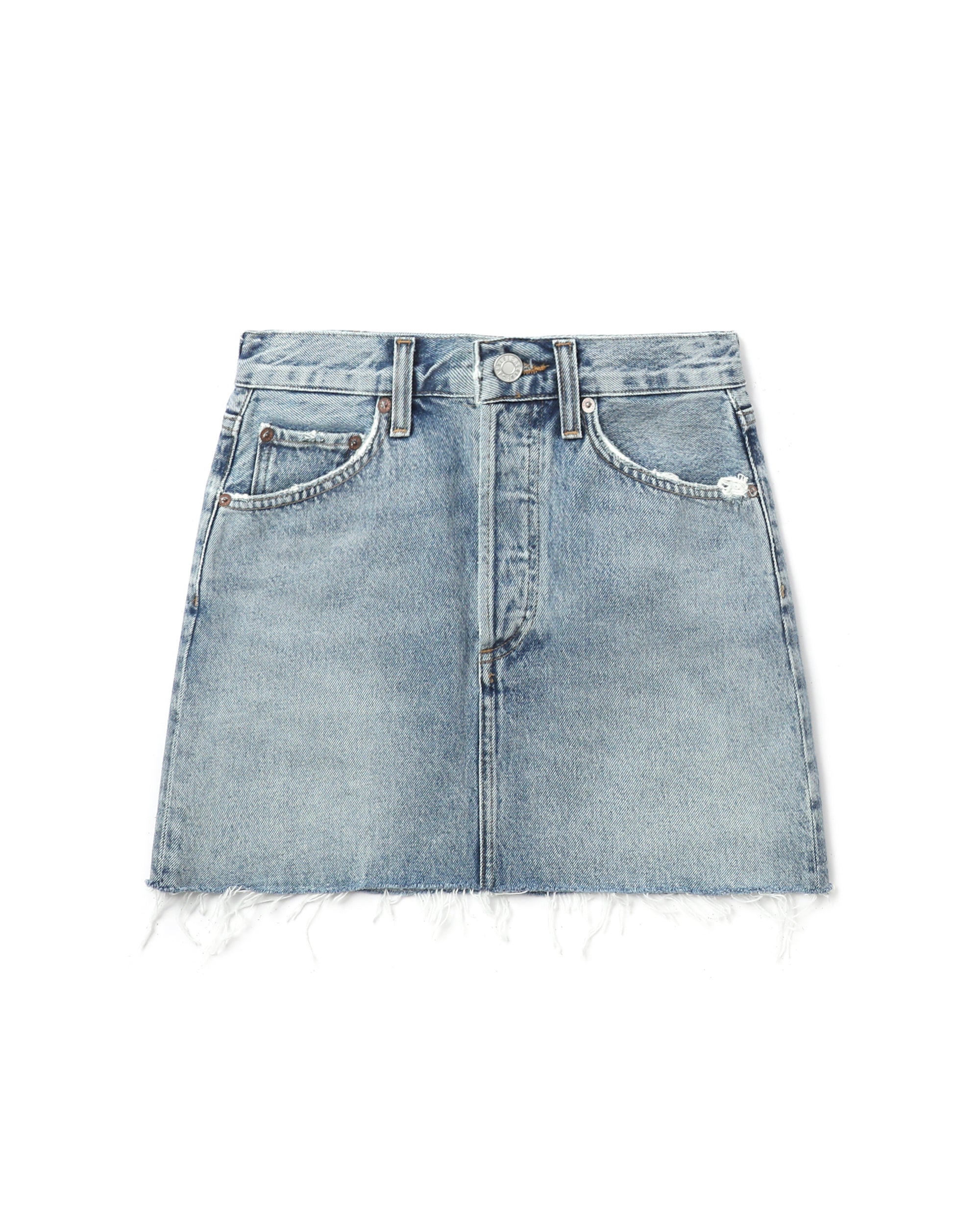 Denim mini skirt