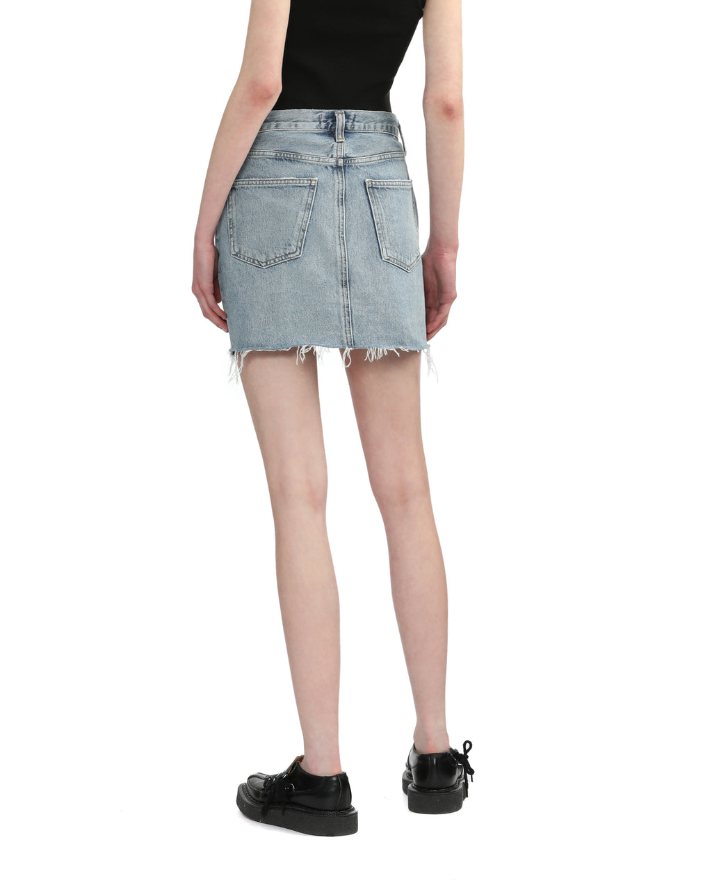 Denim mini skirt
