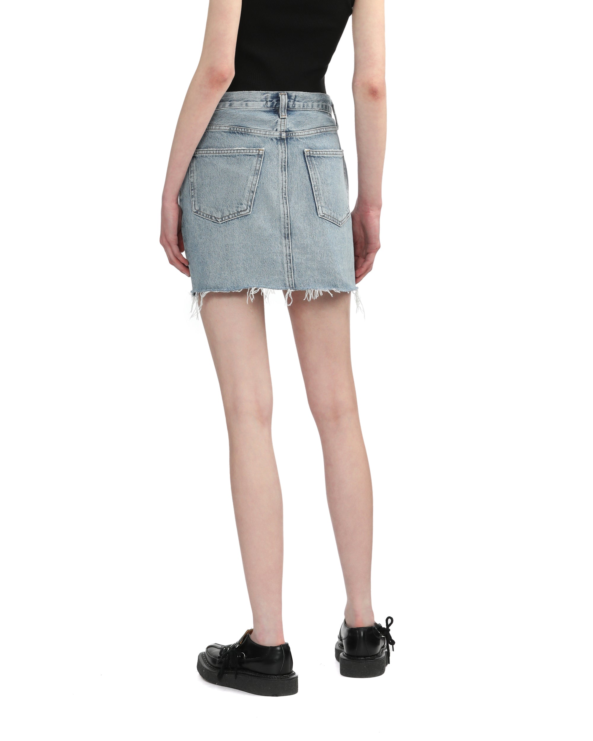 Denim mini skirt