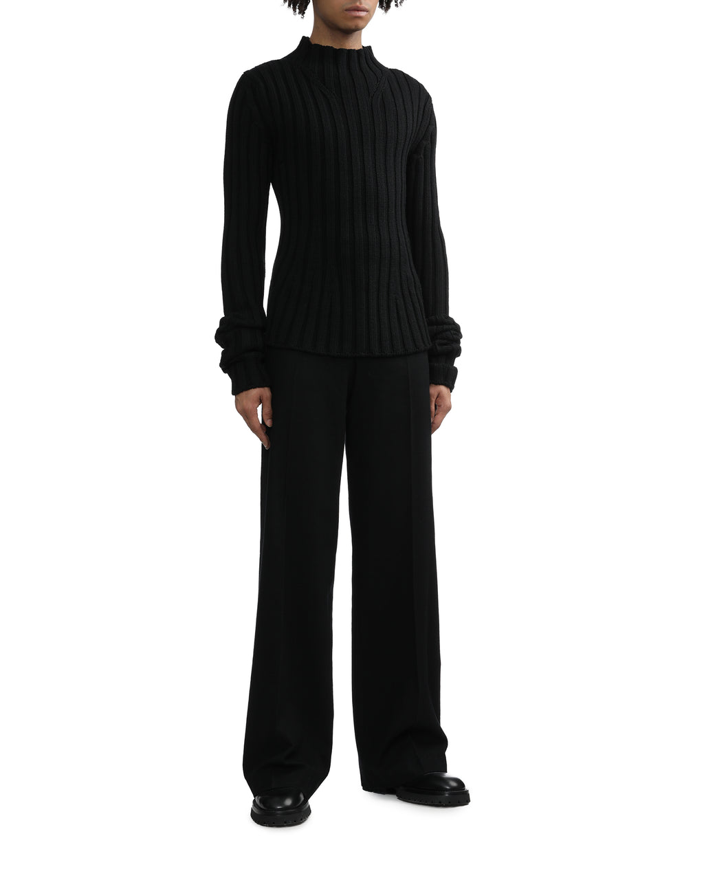 Ribbed wool jumper