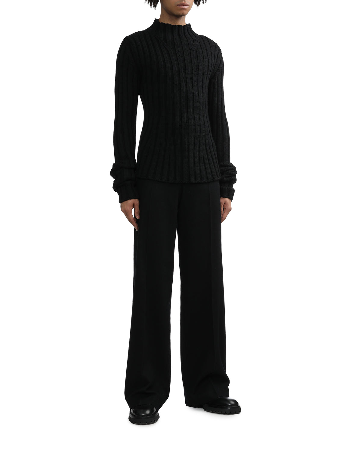 Ribbed wool jumper