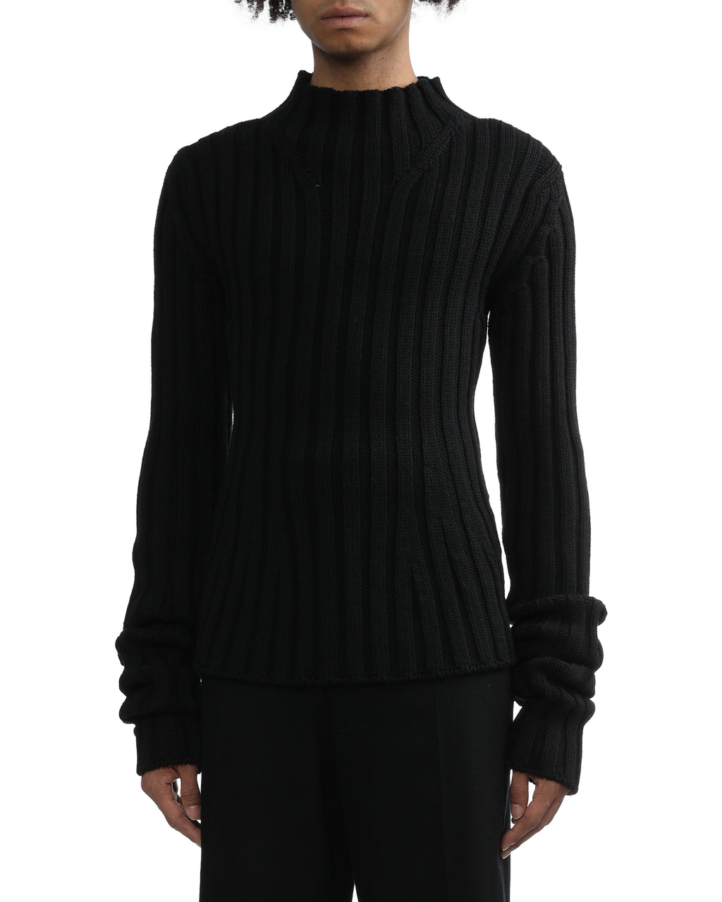 Ribbed wool jumper