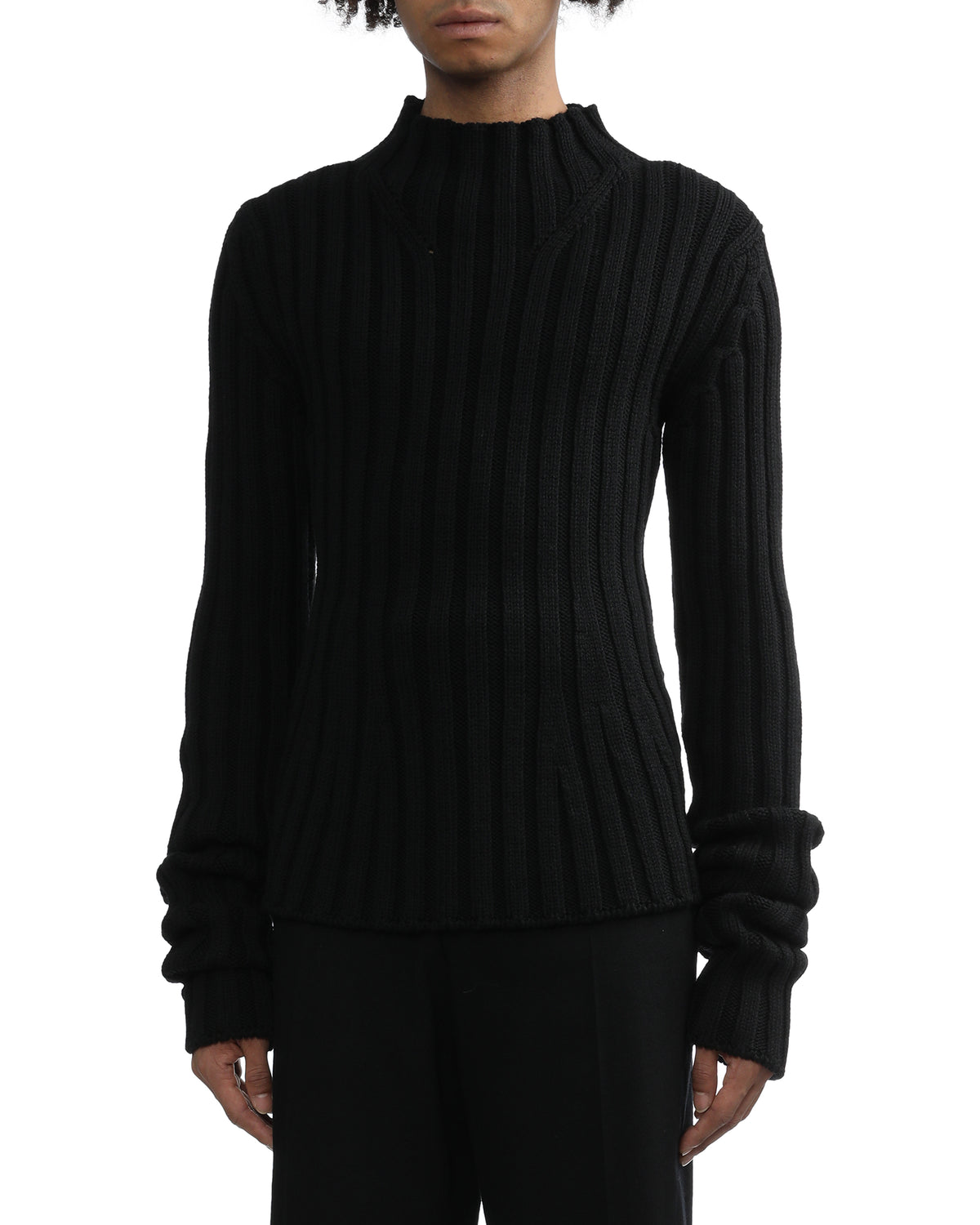 Ribbed wool jumper